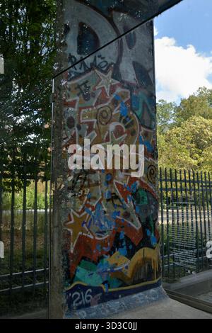 Berliner Mauer, Europäisches Parlament, Brüssel, Belgien, Europa Stockfoto