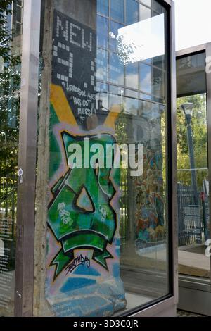 Berliner Mauer, Europäisches Parlament, Brüssel, Belgien, Europa Stockfoto