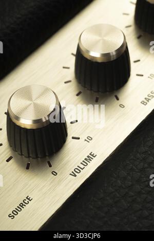 Retro- und Vintage-Lautsprecher für Rockmusik Stockfoto