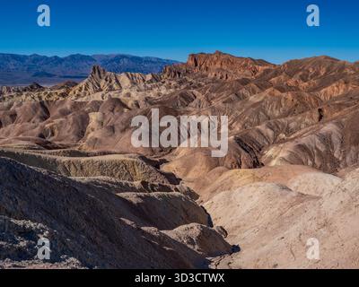 Zabriskie Point, Death Valley Nationalpark, Kalifornien. Stockfoto