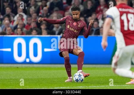 Amsterdam, Niederlande. November 2025. AMSTERDAM, 05.11.2025, JohanCruyff Arena, Saison 2025/2026, UEFA Champions League Fußball, Spiel zwischen Ajax und Galatasaray. Das Bild zeigt Credit: Pro Shots/Alamy Live News Stockfoto