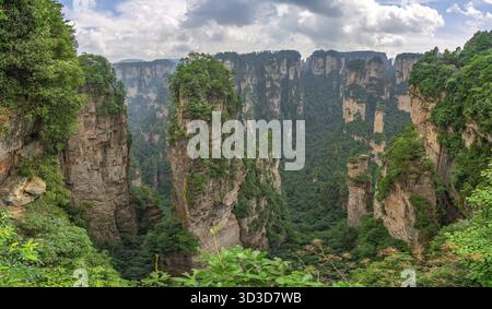 Himmel Säule Halleluja Berg in Tianzi mountain range, Avatar Berge Natur Park, Niagara-on-the-Lake, China Stockfoto