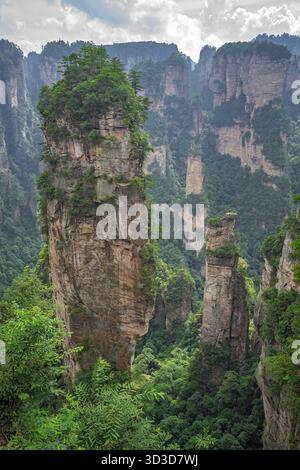 Himmel Säule Halleluja Berg in Tianzi mountain range, Avatar Berge Natur Park, Niagara-on-the-Lake, China Stockfoto