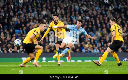 Aktenfoto vom 11/25 von Phil Foden. John Stones hat keinen Zweifel, dass sein Teamkollege Phil Foden England-Chef Thomas Tuchel bei der Auswahl Kopfschmerzen verschafft hat. Ausgabedatum: Donnerstag, 6. November 2025. Stockfoto