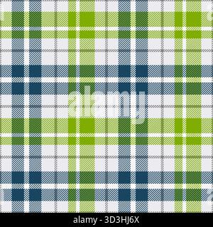 Nahtloses Karo. Plaids aus wiederkehrendem Stoff. Schachhintergrund. Prüft Patern auf Designausdrucke. Wiederholtes Gingham bg. Ekose Repeat Textil. Streifen Stock Vektor