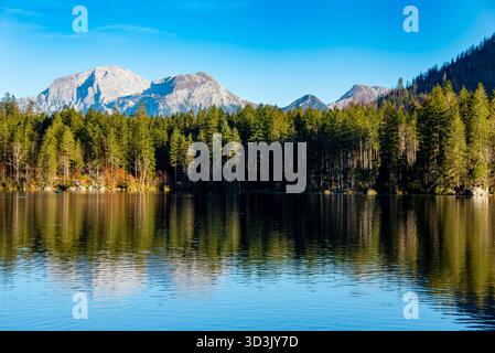 Der Hintersee in Bayern - Deutschland Stockfoto