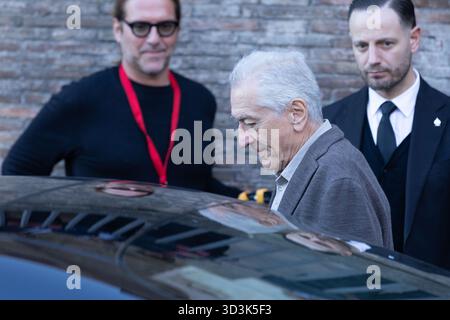 Rom, Italien. November 2025. Schauspieler Robert de Niro am Campidoglio in Rom Credit: Independent Photo Agency/Alamy Live News Stockfoto