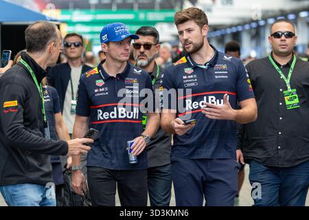 Sao Paulo, BH. 06/11/2025. Max Verstappen, während der Formel 1 MSC Cruises Grande Premio de Sao Paulo 2025. Quelle: Alessio Morgese / Emage / Alamy Live News Stockfoto