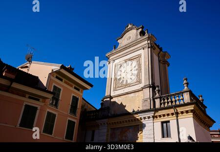 Uhrenturm Salo. Gardasee, Italien Stockfoto