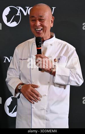 Nobu Matsuhisa nahm am 6. November 2025 an der Eröffnung des Nobu Hotels im Nobu Hotel Rome in Rom Teil Stockfoto