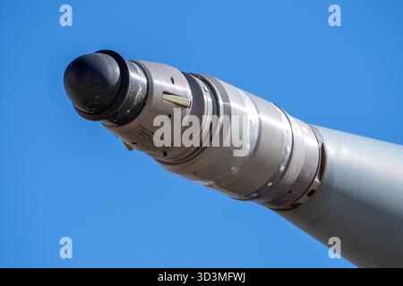 Antennenbetankungssonde mit Anschlussbeschlägen und strukturellen Details Stockfoto