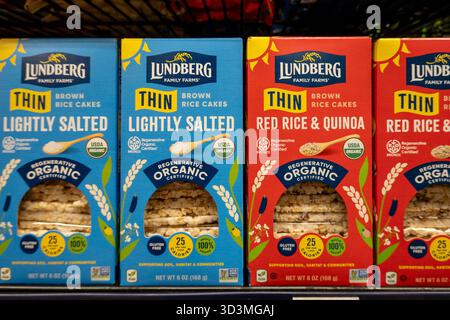 D'Agostino Supermarkt in New York City bietet eine große Auswahl an Produkten, USA 2025 Stockfoto