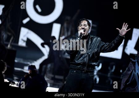 Mailand, Trasmissione TV „X Factor“ 2025, Terza puntata Nella foto: Viscardi Stockfoto