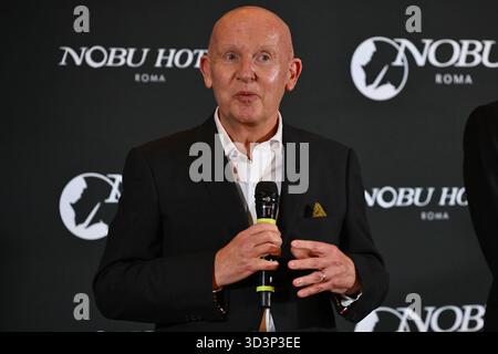Neuigkeiten - Eröffnung des Nobu Hotels in Rom Trevor Horwell Teilnahme an der Eröffnung des Nobu Hotels im Nobu Hotel Rome am 6. November 2025 in Rom, Italien, Rom Nobu Hotel Italien Copyright: XDomenicoxCippitellix/xLiveMediax LPN 2126149 Stockfoto