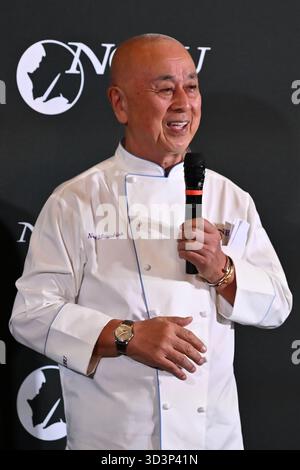 Nobu Matsuhisa nahm am 6. November 2025 an der Eröffnung des Nobu Hotels im Nobu Hotel Rome in Rom Teil Stockfoto