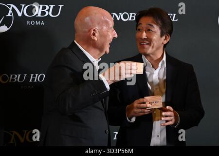 Trevor Horwell und Hiro Tahara nehmen am 6. November 2025 in Rom Teil Stockfoto