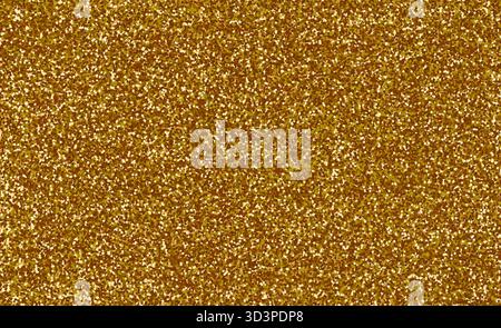Goldene Glitzerstruktur, goldenes Glitzermuster, Partyhintergrund Stock Vektor