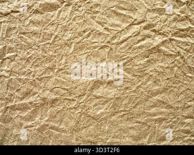 Zerknitterte Papiertextur, kann als Hintergrund verwendet werden Stockfoto