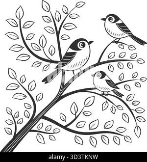 Tierwelt, Natur und Freiheit im Flug Stock Vektor