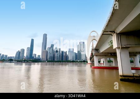 Moderne Stadtlandschaft, Zhujiang Neustadt, Guangzhou, China Stockfoto