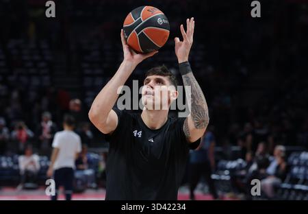 Belgrad, Serbien. November 2025. Konstantinos Mitoglou von Panathinaikos während des Euroleague Basketballspiels zwischen Crvena Zvezda (Roter Stern) und Panath Stockfoto
