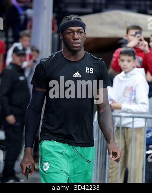 Belgrad, Serbien. November 2025. Kendrick Nunn von Panathinaikos während des Euroleague Basketballspiels zwischen Crvena Zvezda (Roter Stern) und Panathinaikos Stockfoto