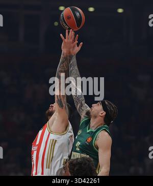 Belgrad, Serbien. November 2025. Juancho Hernangomez von Panathinaikos während des Euroleague Basketballspiels zwischen Crvena Zvezda (Roter Stern) und Panathin Stockfoto