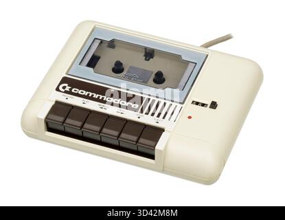Dritte Version des Commodore 1530 (C2N) Datasette-Laufwerks für die Commodore-Computer Stockfoto