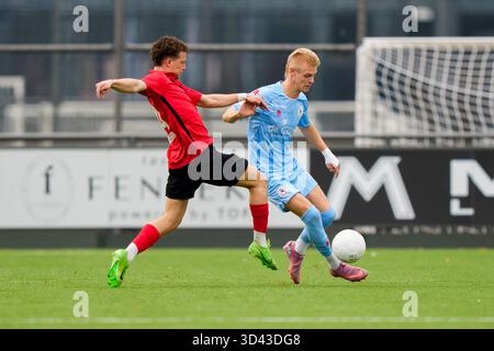 Amsterdam, Niederlande. November 2025. AMSTERDAM, 08-112025, Sportpark Goed Genoeg, Saison 2025/2026, Dutch Tweede Divisie Football, Spiel zwischen AFC und Jong Sparta Rotterdam, Foto zeigt Credit: Pro Shots/Alamy Live News Stockfoto