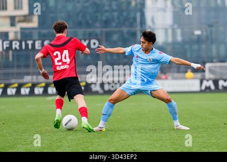 Amsterdam, Niederlande. November 2025. AMSTERDAM, 08-112025, Sportpark Goed Genoeg, Saison 2025/2026, Dutch Tweede Divisie Football, Spiel zwischen AFC und Jong Sparta Rotterdam, Foto zeigt Credit: Pro Shots/Alamy Live News Stockfoto