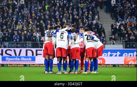 Team HSV Hamburg, 8. November 2025, Fußball, Bundesliga, HSV Hamburg - Borussia Dortmund Stockfoto