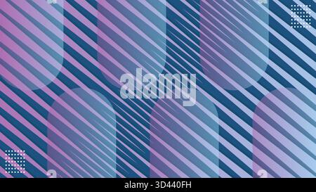 Abstrakter Moderner Verlauf Diagonale Linien Abgerundeter Form Hintergrund.Vektor-Illustration Stock Vektor
