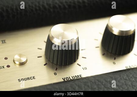 Retro- und Vintage-Lautsprecher für Rockmusik Stockfoto
