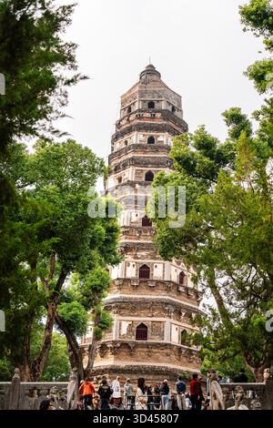 Tiger Hill Pagode Complex, Suzhou Stockfoto