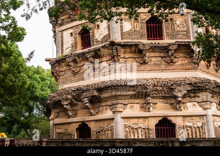Tiger Hill Pagode Complex, Suzhou Stockfoto