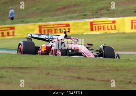 Sao Paulo, BH. 08/11/2025. Lewis Hamilton aus Großbritannien fuhr den (44) Scuderia Ferrari HP SF-25 Ferrari während der Formel 1 MSC Cruises Grande Premio de Sao Paulo 2025. Quelle: Alessio Morgese / Alamy Live News Stockfoto