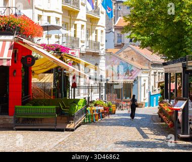 Straße im Zentrum von Belgrad, Straßenszene Stockfoto