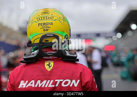 Sao Poulo, Brasilien. November 2025. Lewis Hamilton (GBR) Scuderia Ferrari SF-25 beim Sprint-Rennen des Formel 1 Grand Prix von Brasilien im Autodromo Jose Carlos Pace Credit: Action Plus Sports/Alamy Live News Stockfoto