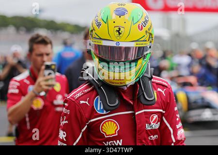 Sao Poulo, Brasilien. November 2025. Lewis Hamilton (GBR) Scuderia Ferrari SF-25 beim Sprint-Rennen des Formel 1 Grand Prix von Brasilien im Autodromo Jose Carlos Pace Credit: Action Plus Sports/Alamy Live News Stockfoto