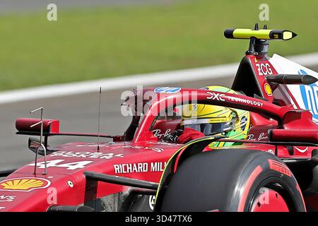 Sao Poulo, Brasilien. November 2025. Lewis Hamilton (GBR) Scuderia Ferrari SF-25 während des Qualifikationstags des Formel 1 Grand Prix von Brasilien im Autodromo Jose Carlos Pace Credit: Action Plus Sports/Alamy Live News Stockfoto