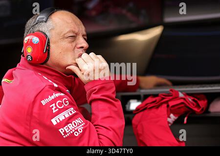 Sao Poulo, Brasilien. November 2025. Ferrari Team Principal Frédéric Vasseur vor dem Sprint-Rennen des F1 Grand Prix von Brasilien beim Autodromo Jose Carlos Pace Credit: Action Plus Sports/Alamy Live News Stockfoto