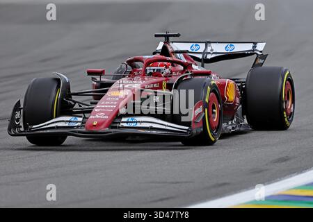 Sao Poulo, Brasilien. November 2025. Charles Leclerc (MON) Scuderia Ferrari SF-25 während des Qualifikationstags des Formel 1 Grand Prix von Brasilien im Autodromo Jose Carlos Pace Credit: Action Plus Sports/Alamy Live News Stockfoto