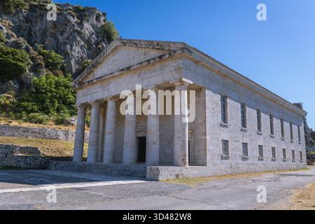 Kirche des Heiligen Georg in der alten venezianischen Festung in Korfu Stadt auf einer griechischen Insel Korfu Stockfoto