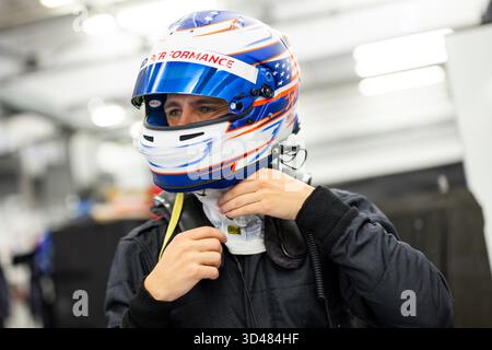 SARGEANT Logan (usa), Proton Competition, Ford Mustang LMGT3 #77, LM GT3, Aktion während des Rookie-Tests 2025 der FIA Langstrecken-Weltmeisterschaft 2025, am 9. November 2025 auf dem Bahrain International Circuit in Sakhir, Bahrain - Foto Julien Delfosse/DPPI Credit: DPPI Media/Alamy Live News Stockfoto