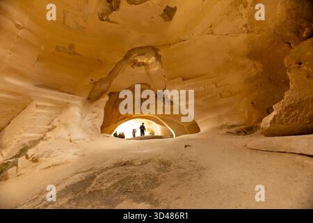 Beit Guvrin-Maresha Nationalpark „Glockenhöhle“ im Beit Guvrin Nationalpark Stockfoto