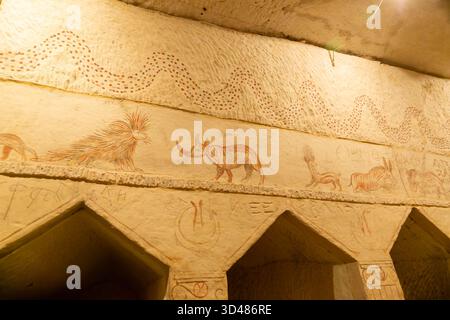 Sidonische Grabhöhlen im Nationalpark Beit Guvrin-Maresha Stockfoto