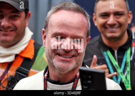 Sao Paulo, Brasilien. November 2025. Rubens Barrichello (BH). 09.11.2025. Formel-1-Weltmeisterschaft, Rd 21, Großer Preis Brasiliens, Sao Paulo, Brasilien, Wettkampftag. Quelle: James Moy/Alamy Live News Stockfoto