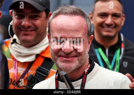 Sao Paulo, Brasilien. November 2025. Rubens Barrichello (BH). 09.11.2025. Formel-1-Weltmeisterschaft, Rd 21, Großer Preis Brasiliens, Sao Paulo, Brasilien, Wettkampftag. Quelle: James Moy/Alamy Live News Stockfoto
