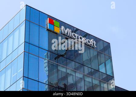 Microsofts Büro in Vancouver im Pacific Centre in Vancouver, British Columbia, Kanada Stockfoto