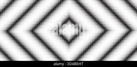 Dreieck Diamant-Halbtonmuster Hintergrund. Abstrakte geometrische Kulisse mit trendigem Mosaikeffekt. Dynamisches Überblenden. Stock Vektor
